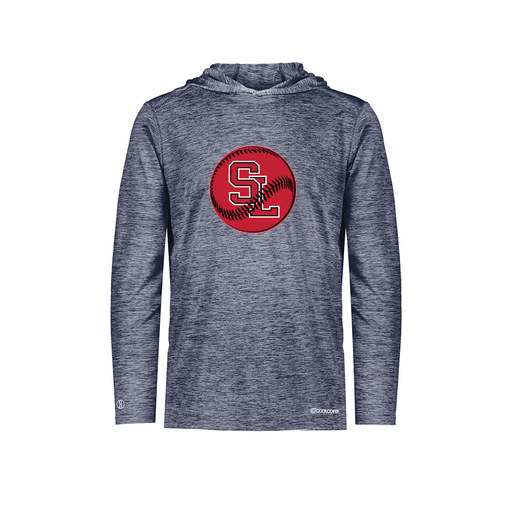 [FOLHCGNV-AS-LOGO1] Decker Men's Charge Hoodie (Adult S, Navy, Logo 1)