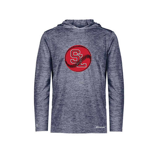 [FOLHCGNV-YS-LOGO1] Decker Youth Charge Hoodie (Youth S, Navy, Logo 1)