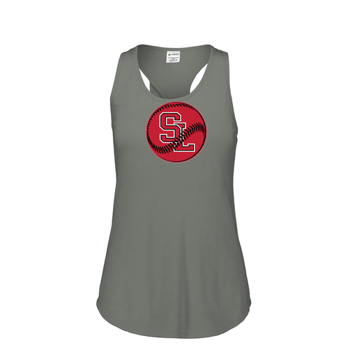 [FT0TUBGY-FAS-LOGO1] Ladies Tri Blend Tank Top (Female Adult S, Gray, Logo 1)