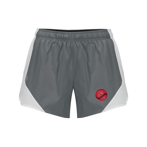 [229489.R04.S-LOGO1] Girls Olympus Shorts (Female Youth S, Gray, Logo 1)