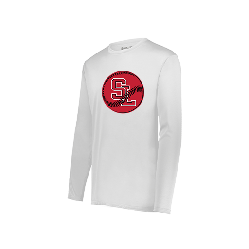 [222822.005.XS-LOGO1] Men's LS Smooth Sport Shirt (Adult XS, White, Logo 1)